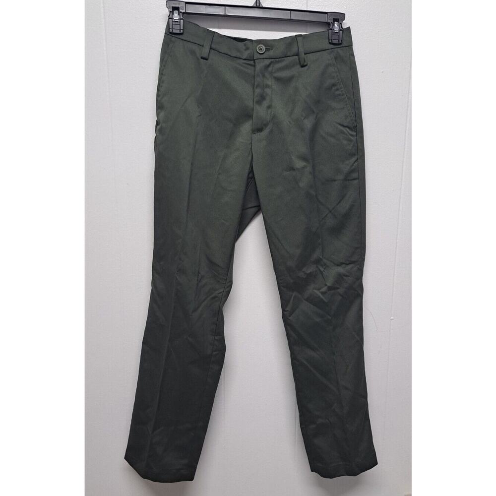 Amazon Essentials Men's Slim-Fit Flat-Front Olive Dress Pant- 29W x 29L